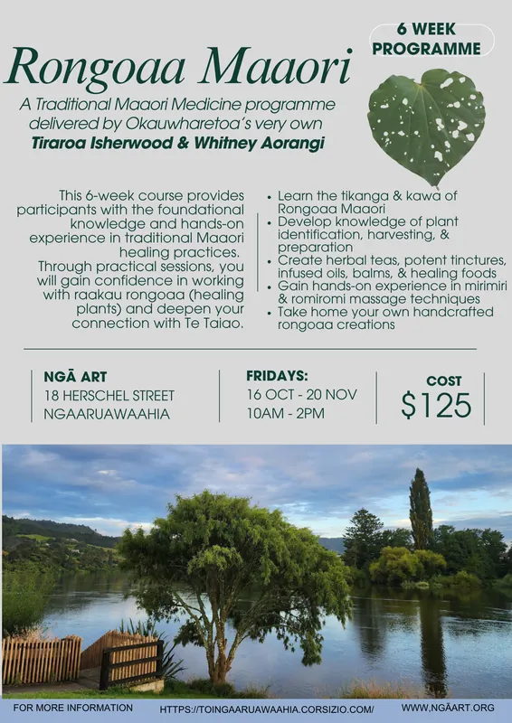 Rongoaa Maaori- 6 week course - Term 4 2026