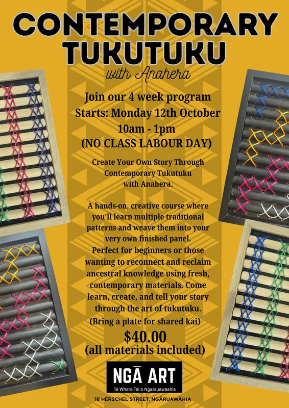 Contemporary Tukutuku with Anahera - Term 4