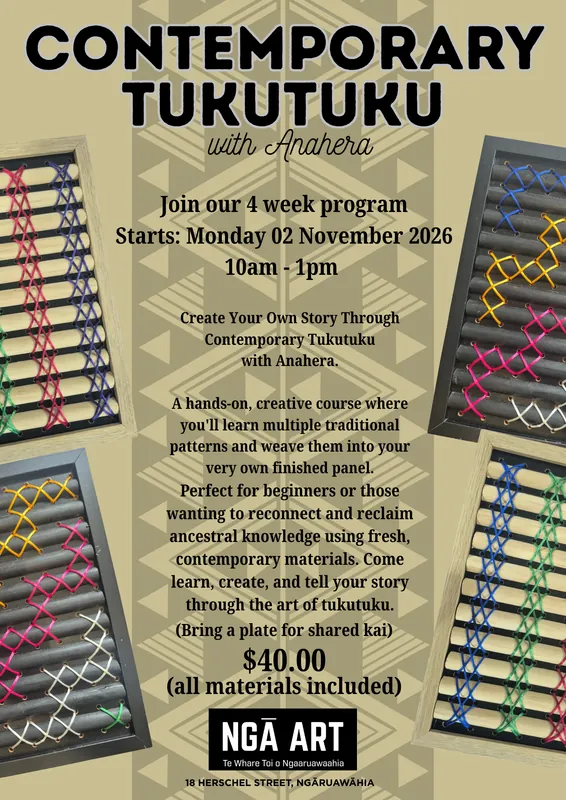 Contemporary Tukutuku with Anahera - Term 4