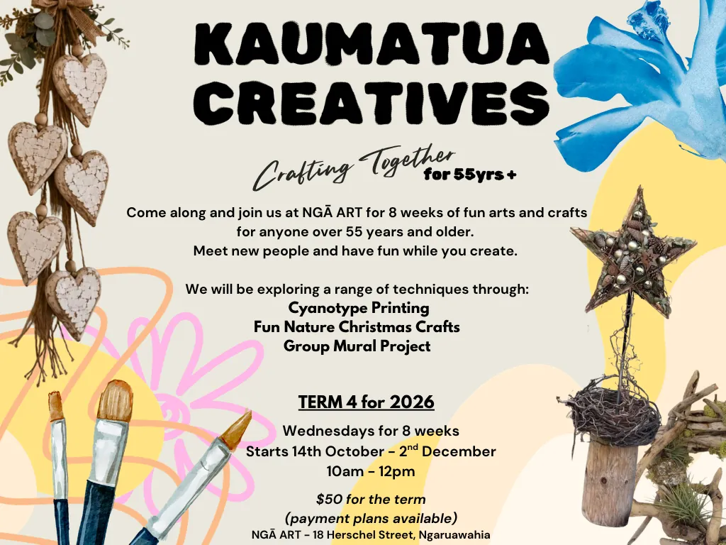 Kaumatua Creatives - Crafting Together Term 4 2026