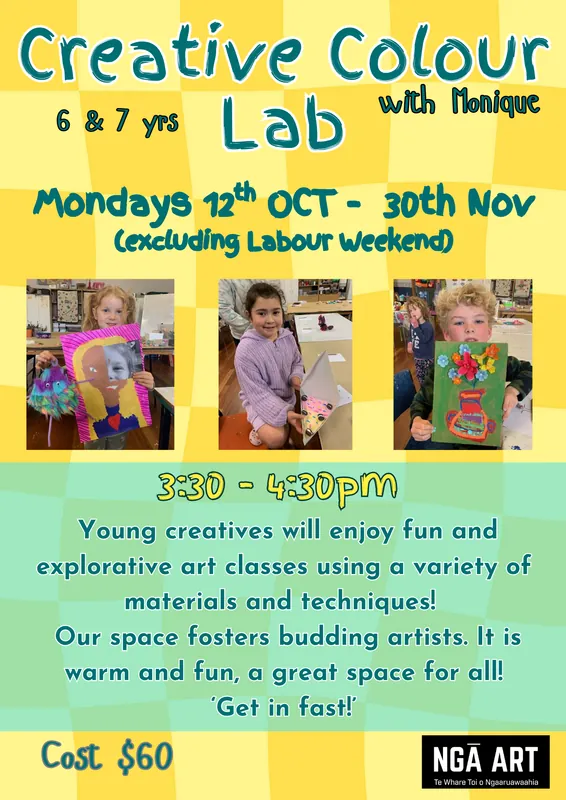 Creative Colour Lab with Monique  6 & 7 yrs Term 4 2026