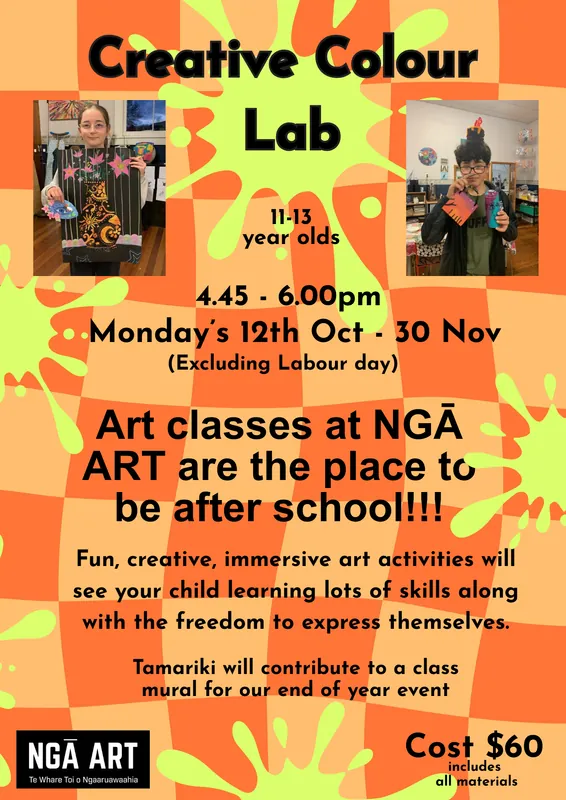 Creative Colour Lab with Monique  11 - 13 yr olds Term 4 2026