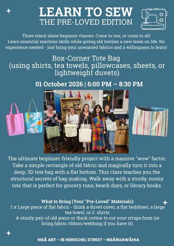 Learn to Sew ✦ The Pre-Loved Edition ✦ A Tote Bag