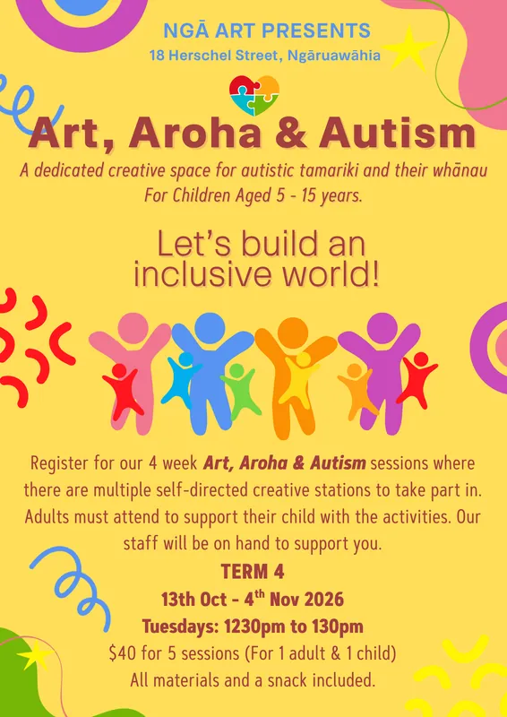 Art, Aroha & Autism - Term 4 2026