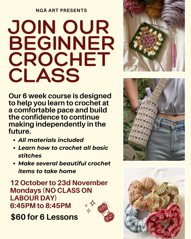 Beginner Crochet - 6 week course