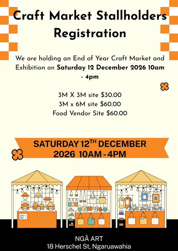End of Year  Market Stallholder Registration