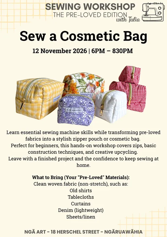 Sew a Cosmetic Bag ✦ The Pre-Loved Edition
