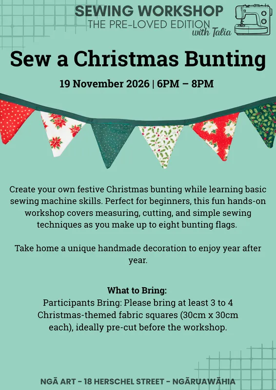 Sew a Christmas Bunting  ✦  The Pre-Loved Edition