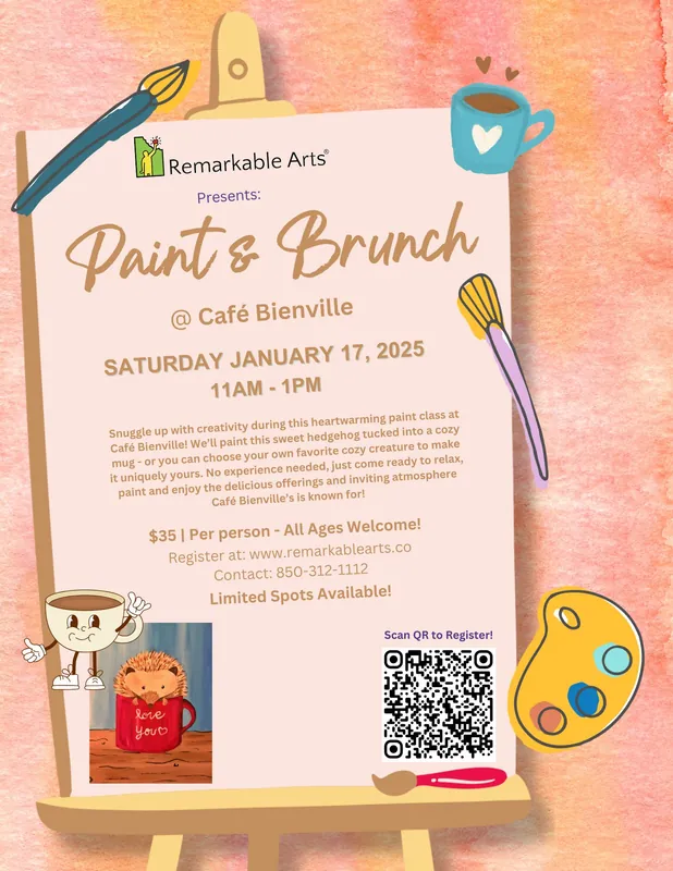 Paint & Brunch at Café Bienville