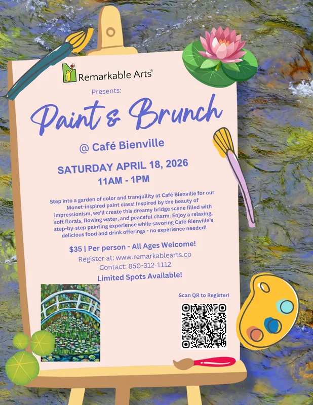 Paint & Brunch at Café Bienville