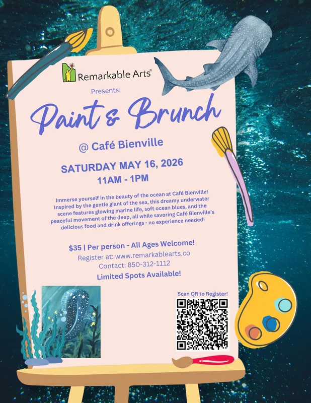 Paint & Brunch at Café Bienville