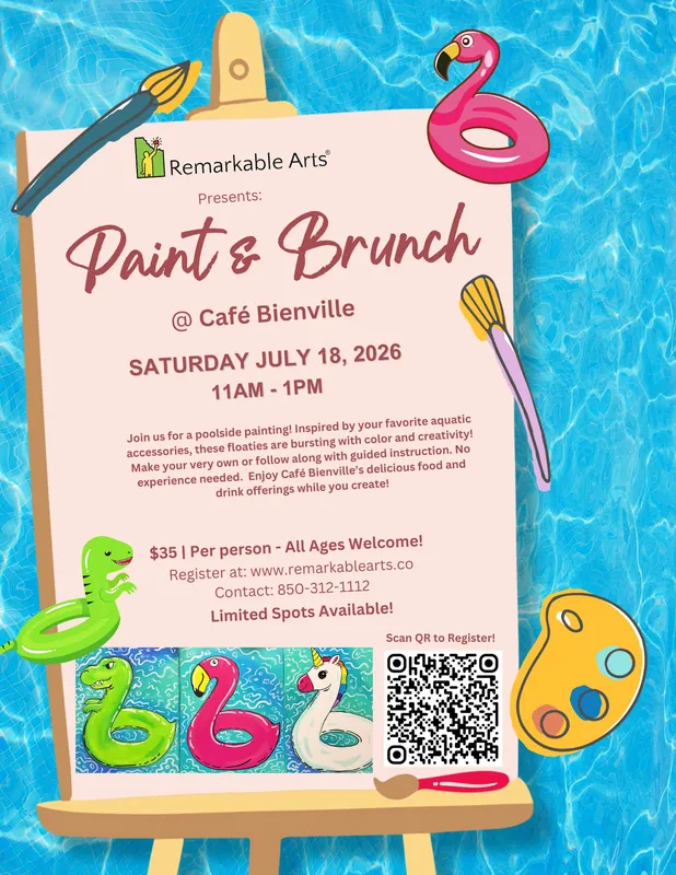 Paint & Brunch at Café Bienville