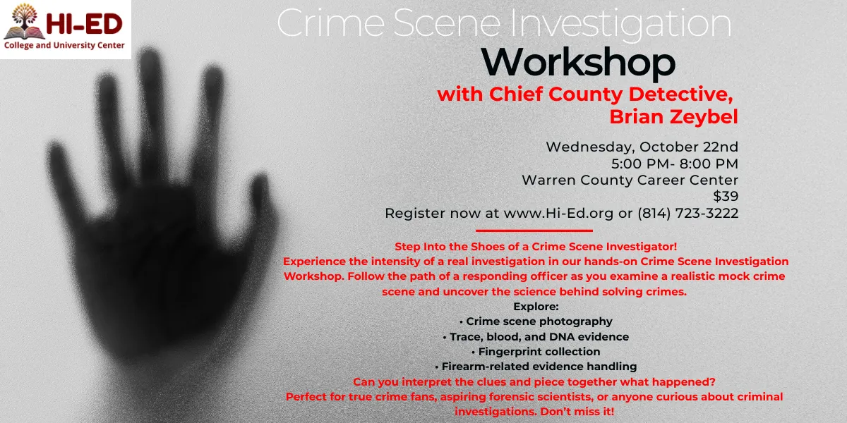 Crime Scene Investigation Workshop