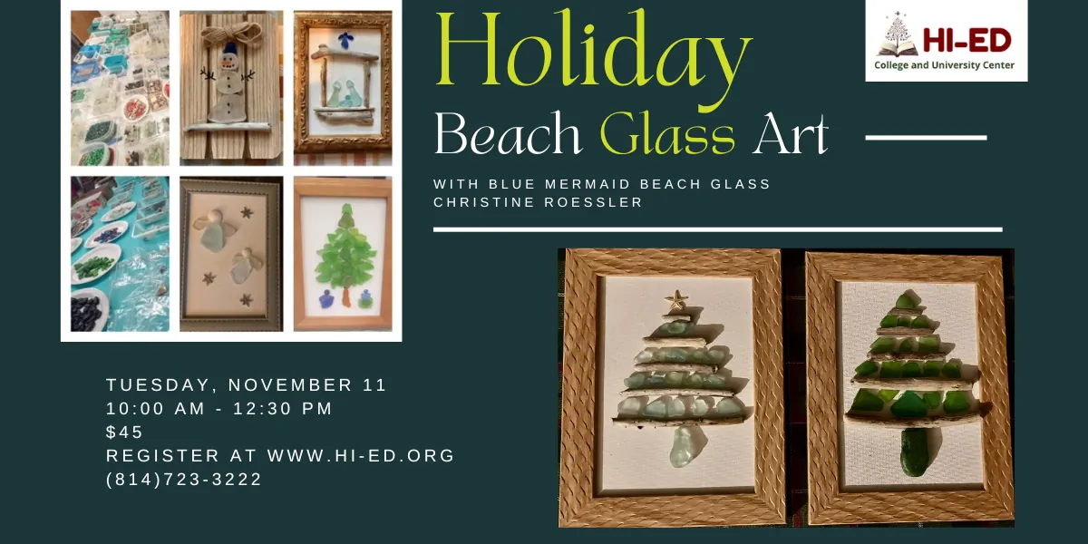 Holiday Beach Glass Art