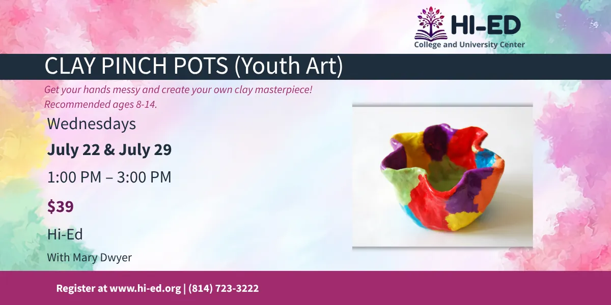 Clay Pinch Pots (Youth Art Workshop)