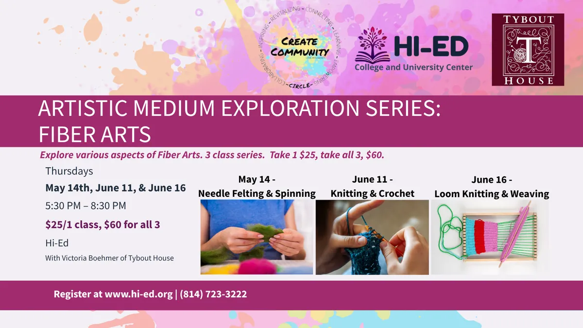 Artistic Medium Exploration Series: Fiber Arts