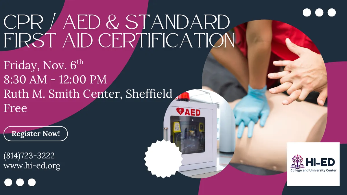 CPR / AED & Standard First Aid Certification