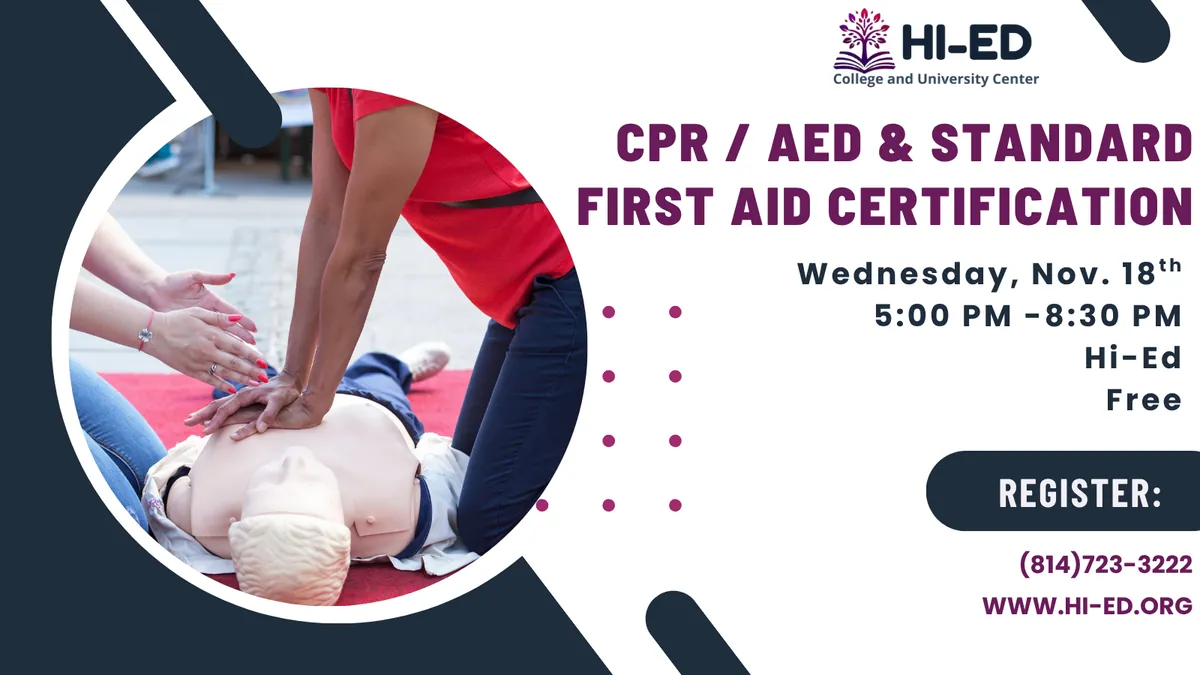 CPR / AED & Standard First Aid Certification