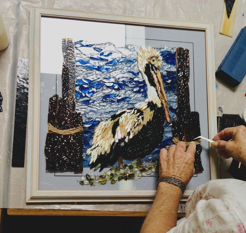 Mosaic Art Creations -- Tuesday 12:00 to 2:55 -- (Liz Pagani)