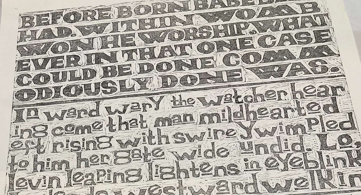 Three Day Class - Woodcut Typography with Norah Maki (NPS)