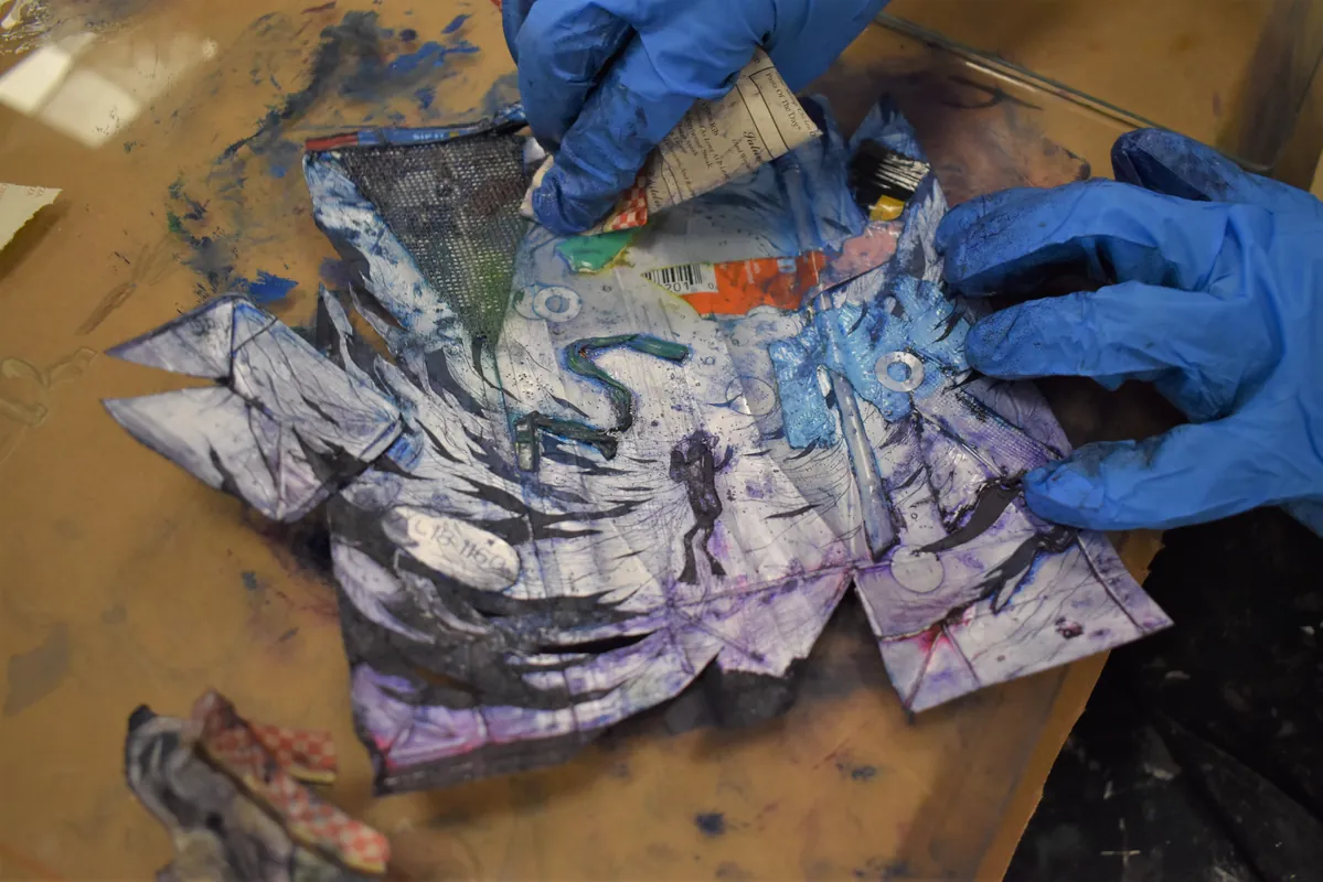 Eco Arts Week 2026 - Tetra Pak printmaking