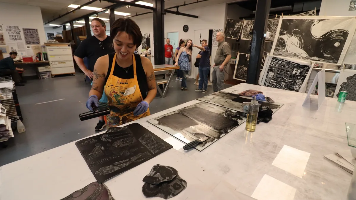 Three Day Class - Linocut Pillowcases with Riss Principe (NPS)