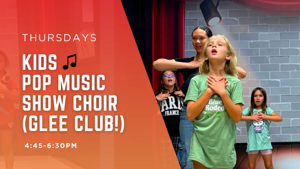 Nov-Dec Kids/Youth Pop Music Show Choir (Glee Club!) (Thursdays 4:45-6:30pm) 4 weeks