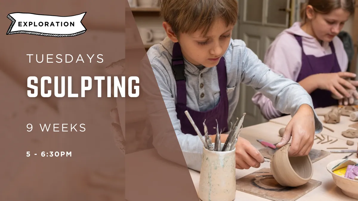 [JAN - MAR] SCULPTING with Air-Dray Clay - Create, Shape & Bring Ideas to Life | Ages 7 - 14 | Tuesdays 5-6:15pm | 9 Weeks | Exploration