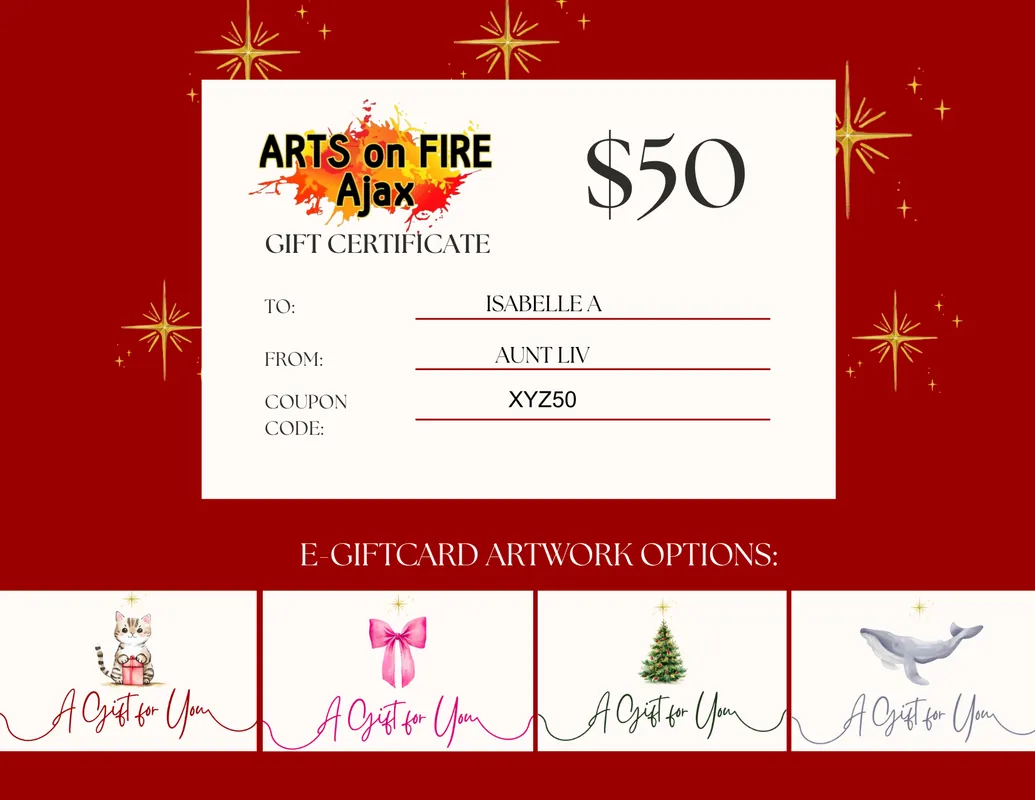 Gift Certificates for All Classes - NO Expiry Date!