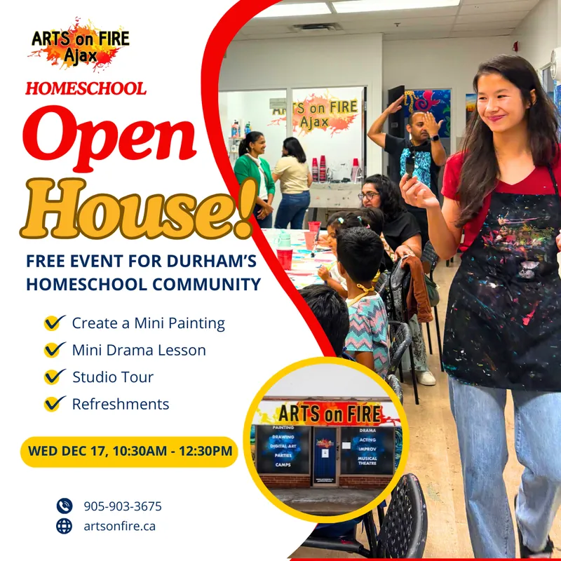 FREE AoF OPEN HOUSE for Durham's Homeschool Community! | Wednesday Dec 17, 10:30am - 12:30pm