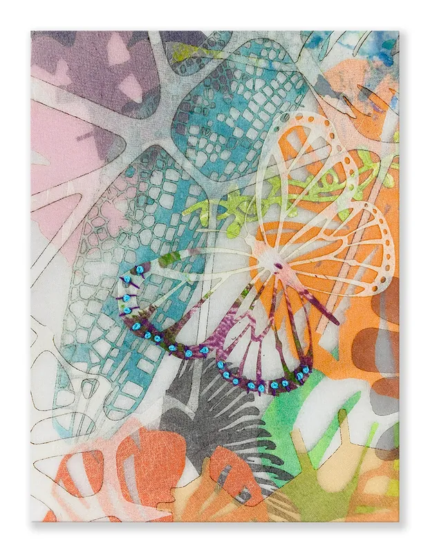 Light and Lacey- Mixed Media Fiber Art Collage with Valerie Goodwin