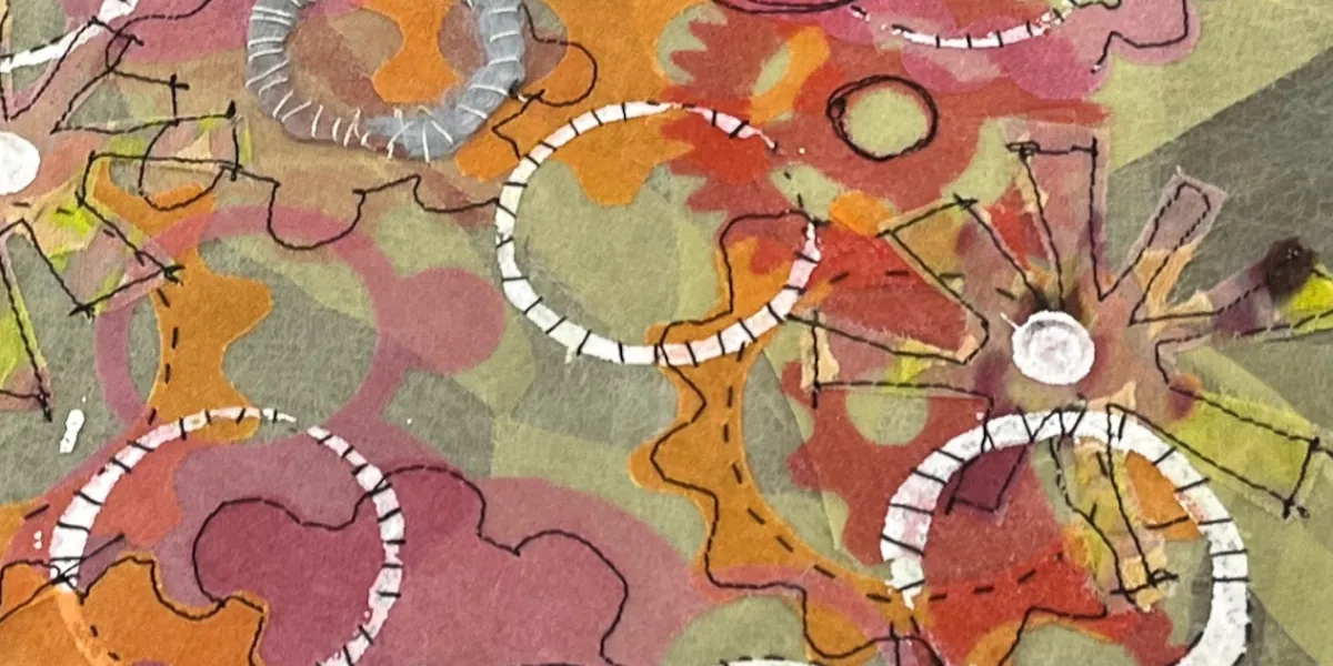 Light and Lacey- Mixed Media Fiber Art Collage with Valerie Goodwin