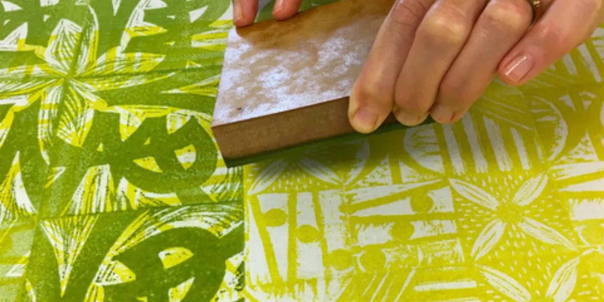 Linoleum Block Printing on Fabric: Carve, Print, Repeat with Jeanne Brady