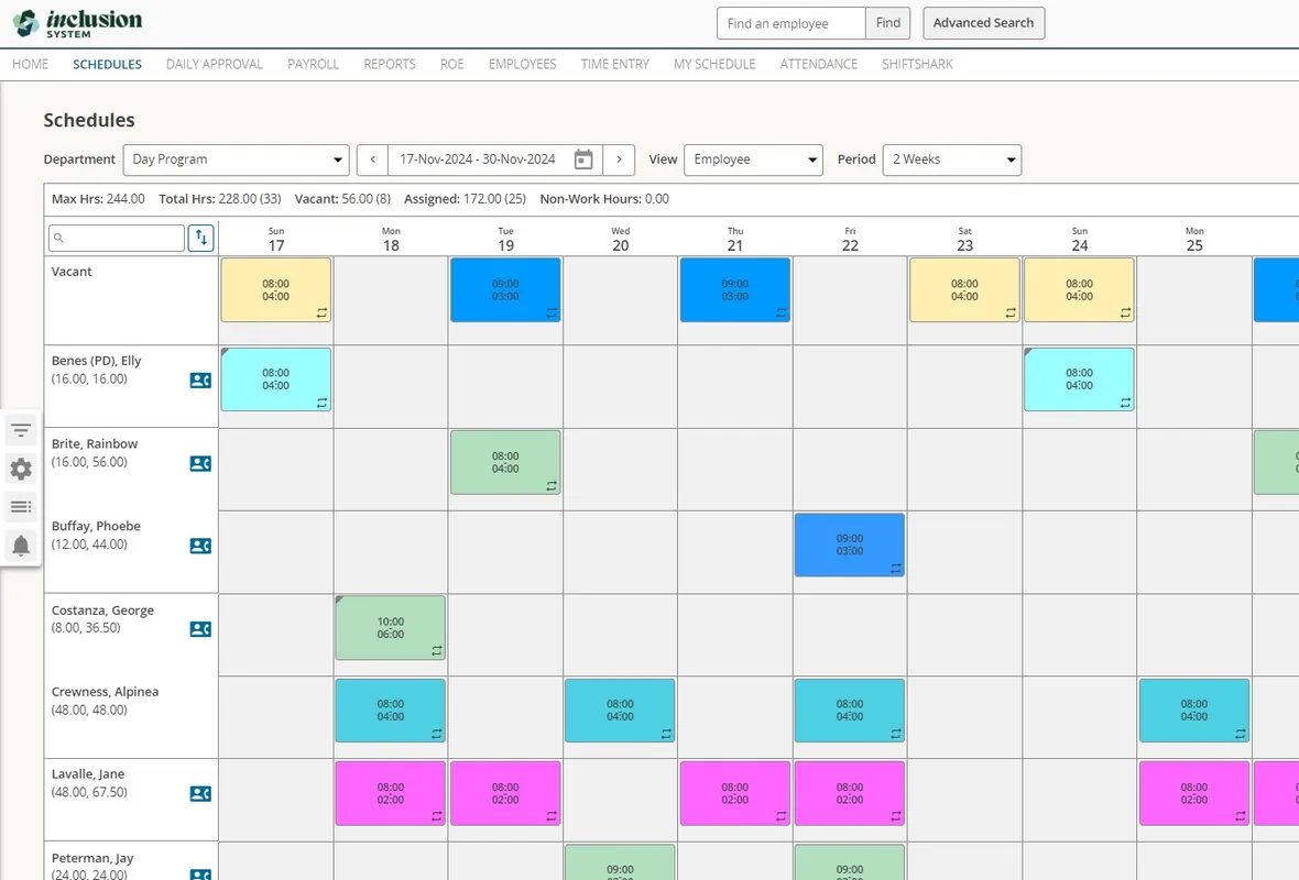 Schedules (Basics)