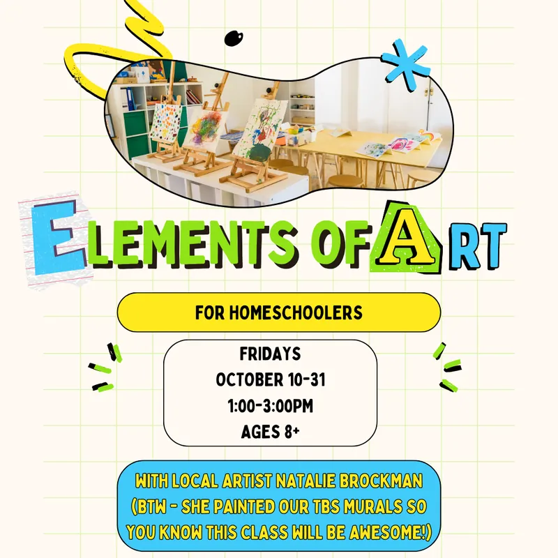 Elements of Art with Local Artist Natalie Brockman