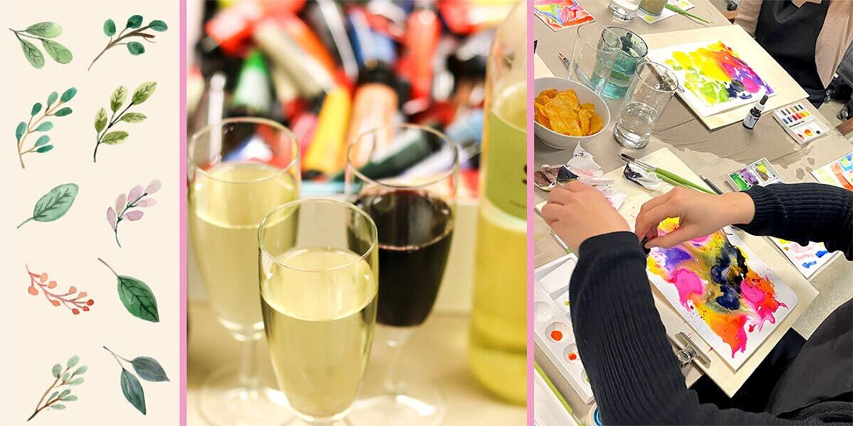 Watercolour & Wine - Intro to Watercolour Painting