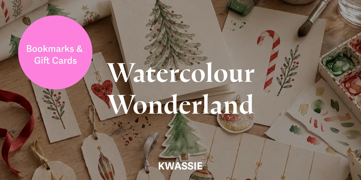 Watercolour Wonderland: Bookmarks & Greeting Cards