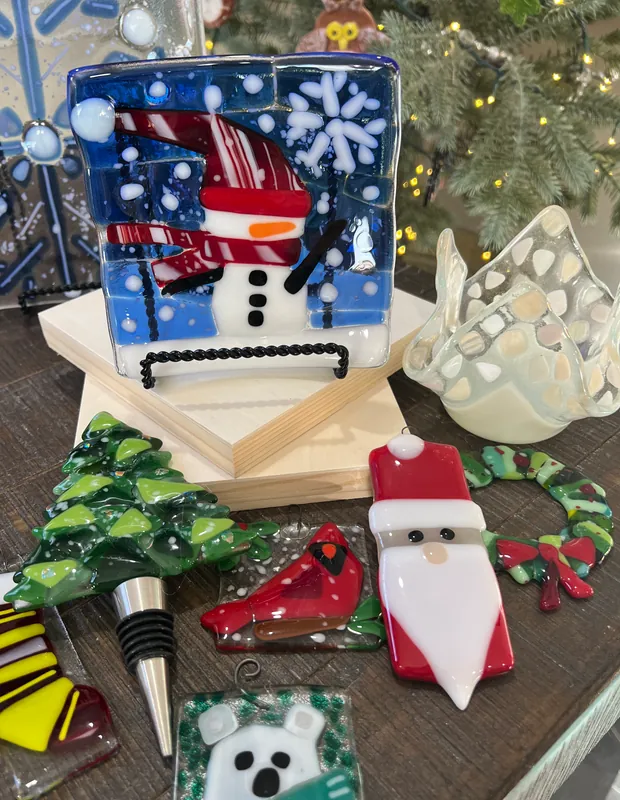 Fused Glass Project Choice or Holiday Ornaments