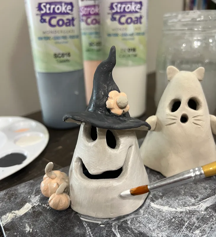 Friendly Clay Ghost Family Fun