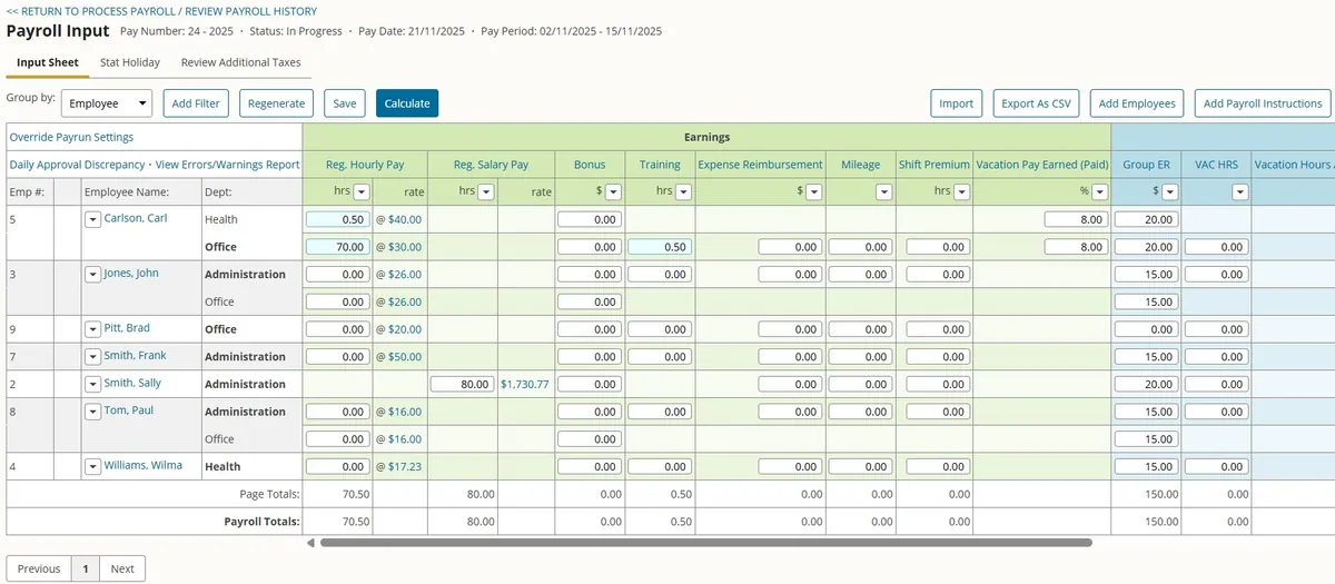 Basic Payroll Processing & Employee Maintenance Training