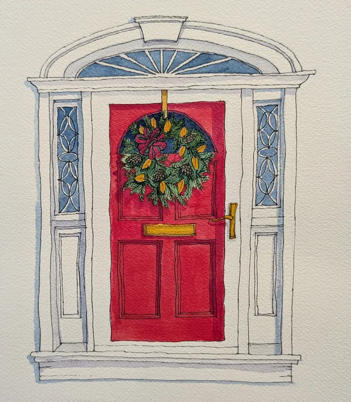 Watercolour Seasonal Greetings Card