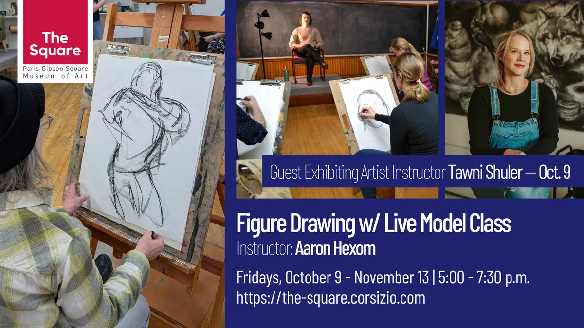 Figure Drawing Class w/ Live Model & Guest Artist Instructor Appearance