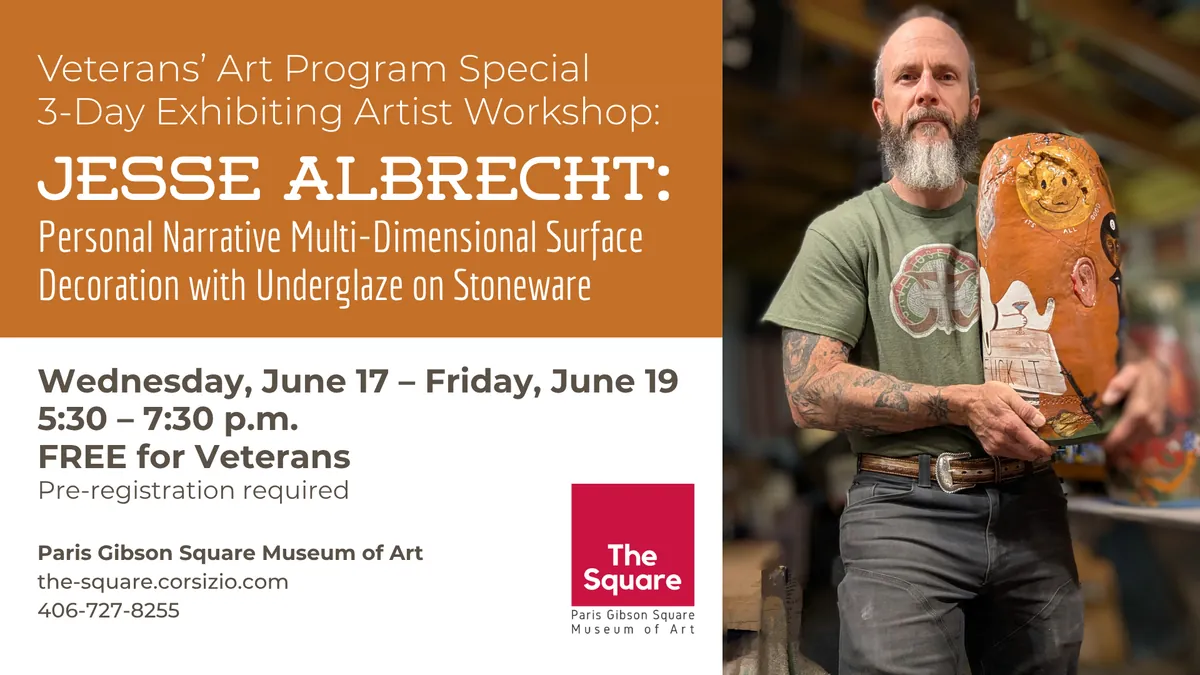Special 3-Day Veterans’ Art Program Workshop Feat. Jesse Albrecht