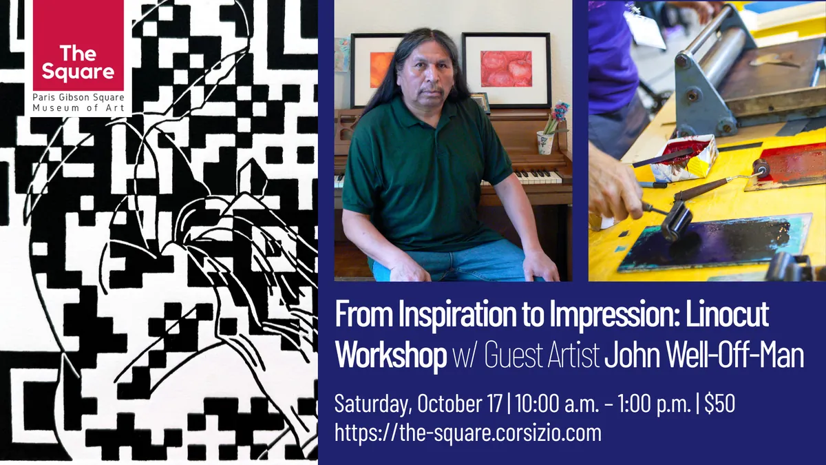 From Inspiration to Impression: Linocut with John Well-Off-Man