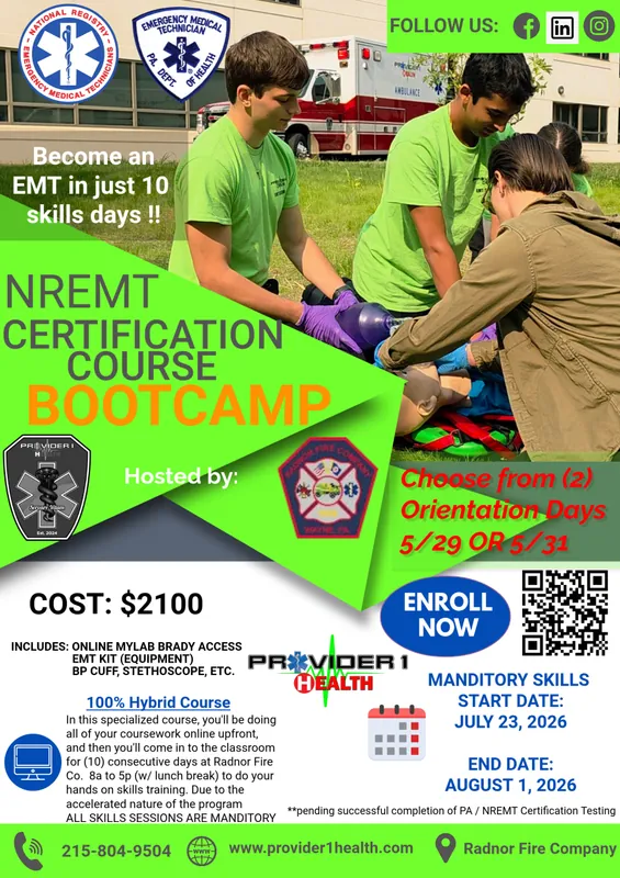 Summer NREMT BOOTCAMP - Waitlist