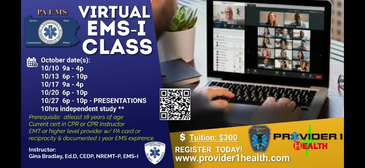 EMSI - Emergency Medical Services Instructor Methodology - (Virtual)