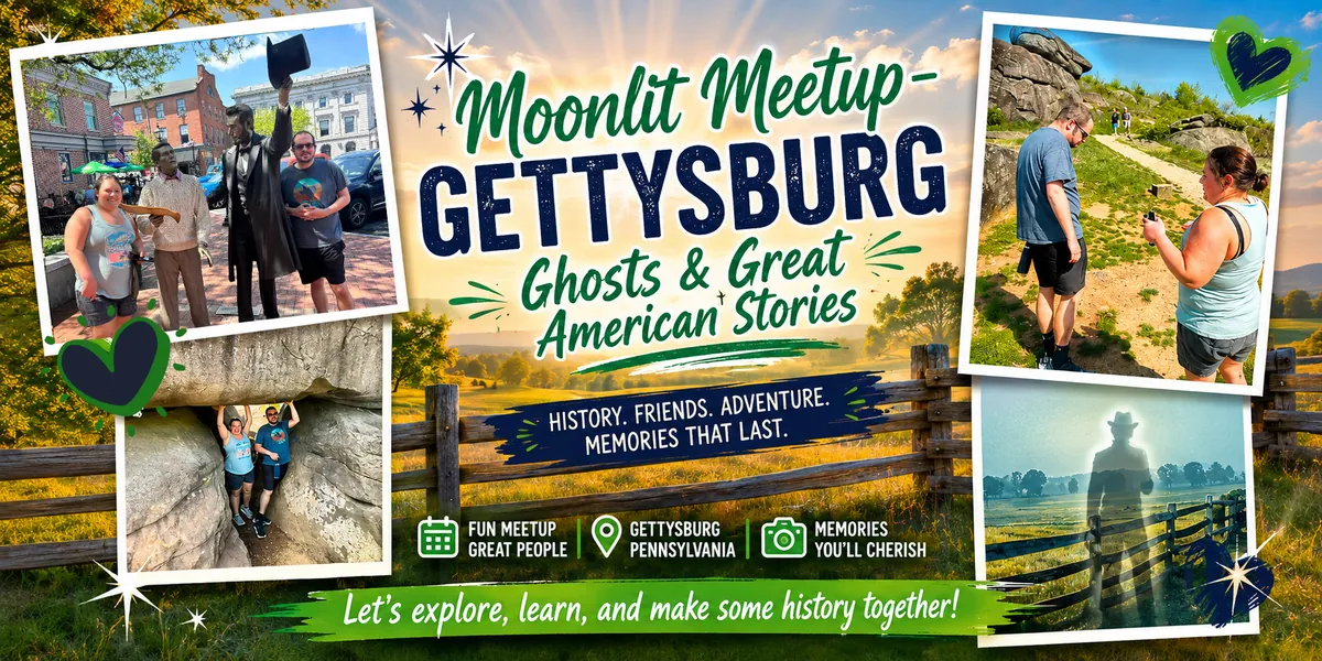 👻Moonlit Meetup: Gettysburg Ghosts & Great American Stories👻