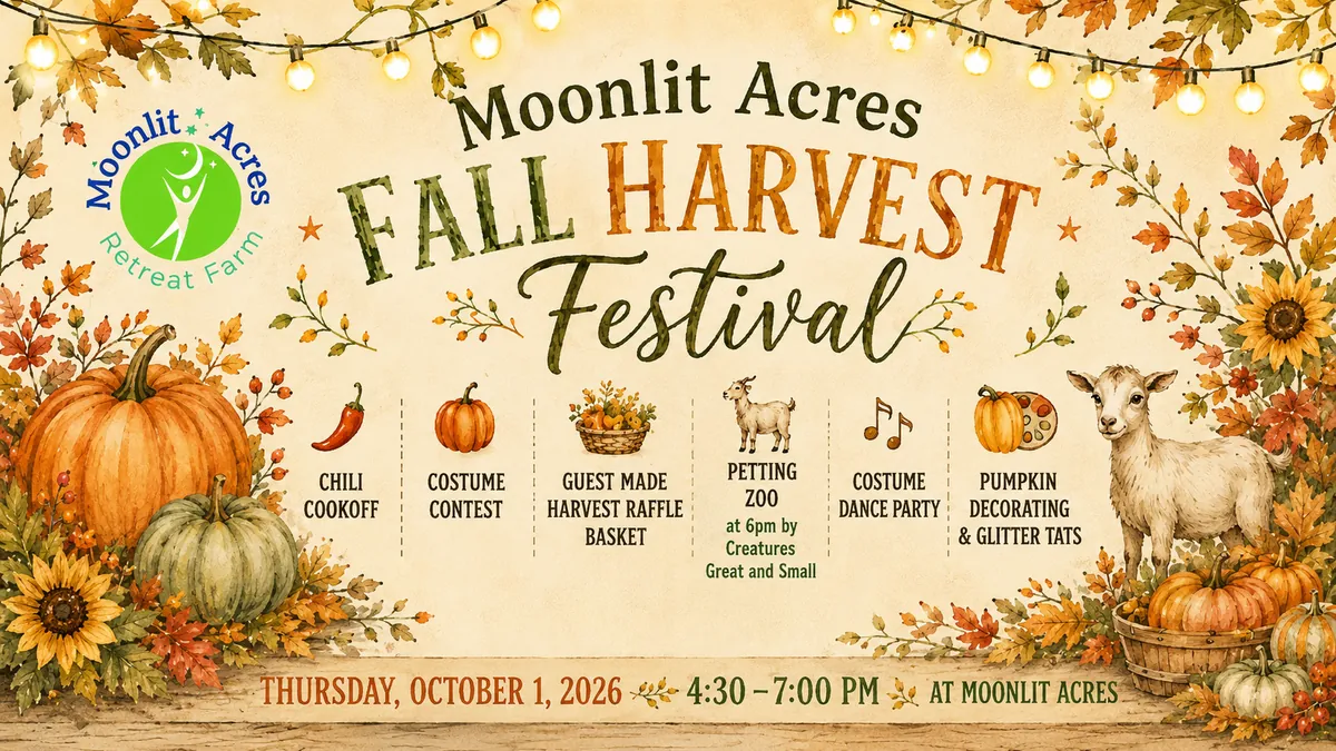 Fall Harvest Festival & Open House at Moonlit Acres