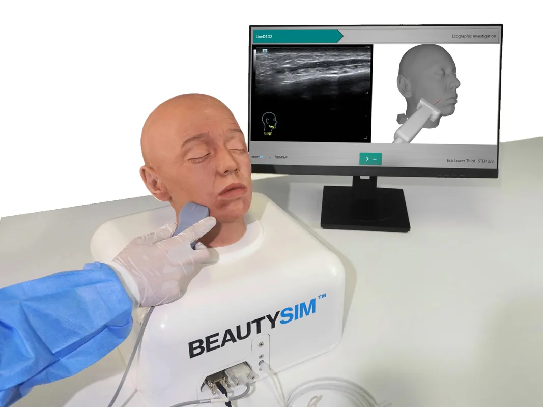 Simulazione clinica e anatomia ecografica del volto – Corso teorico-pratico di ecografia in Medicina Estetica con Simulatore ECO-BEAUTYSIM