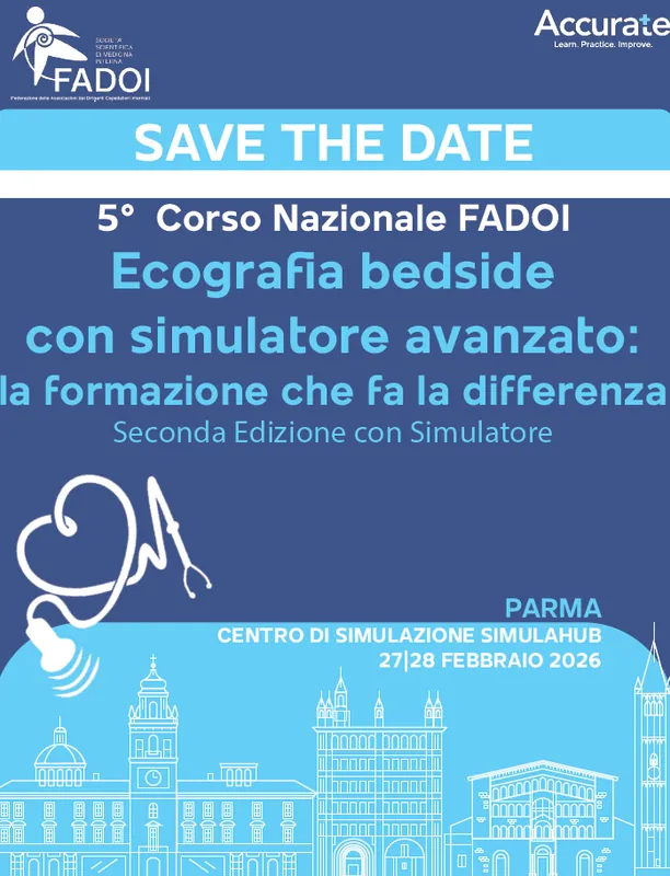 5° Corso Nazionale FADOI Ecografia bedside con simulatore avanzato: la formazione che fa la differenza